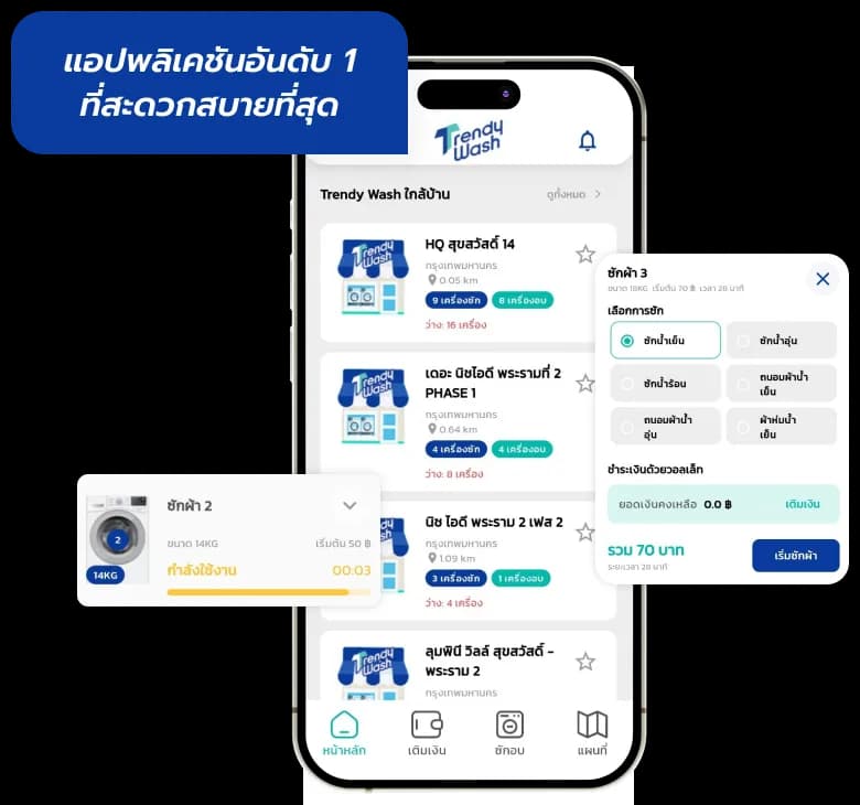 Trendy Wash mobile application