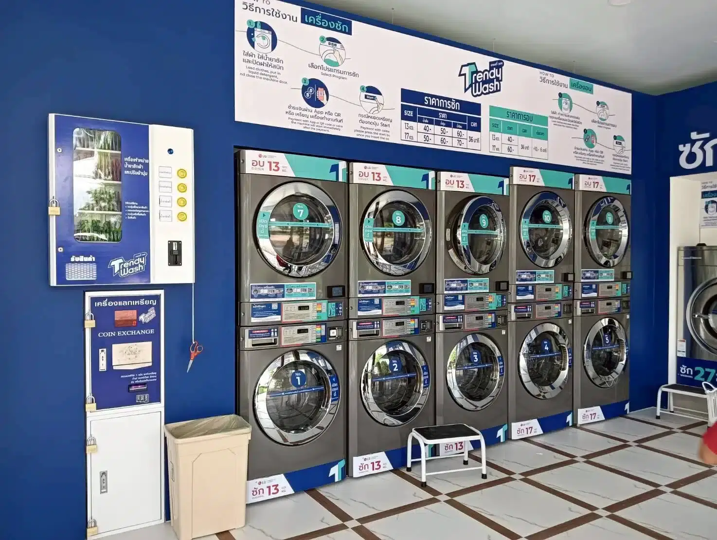 หน้ารวมสาขา Trendy Wash ทั่วประเทศไทย