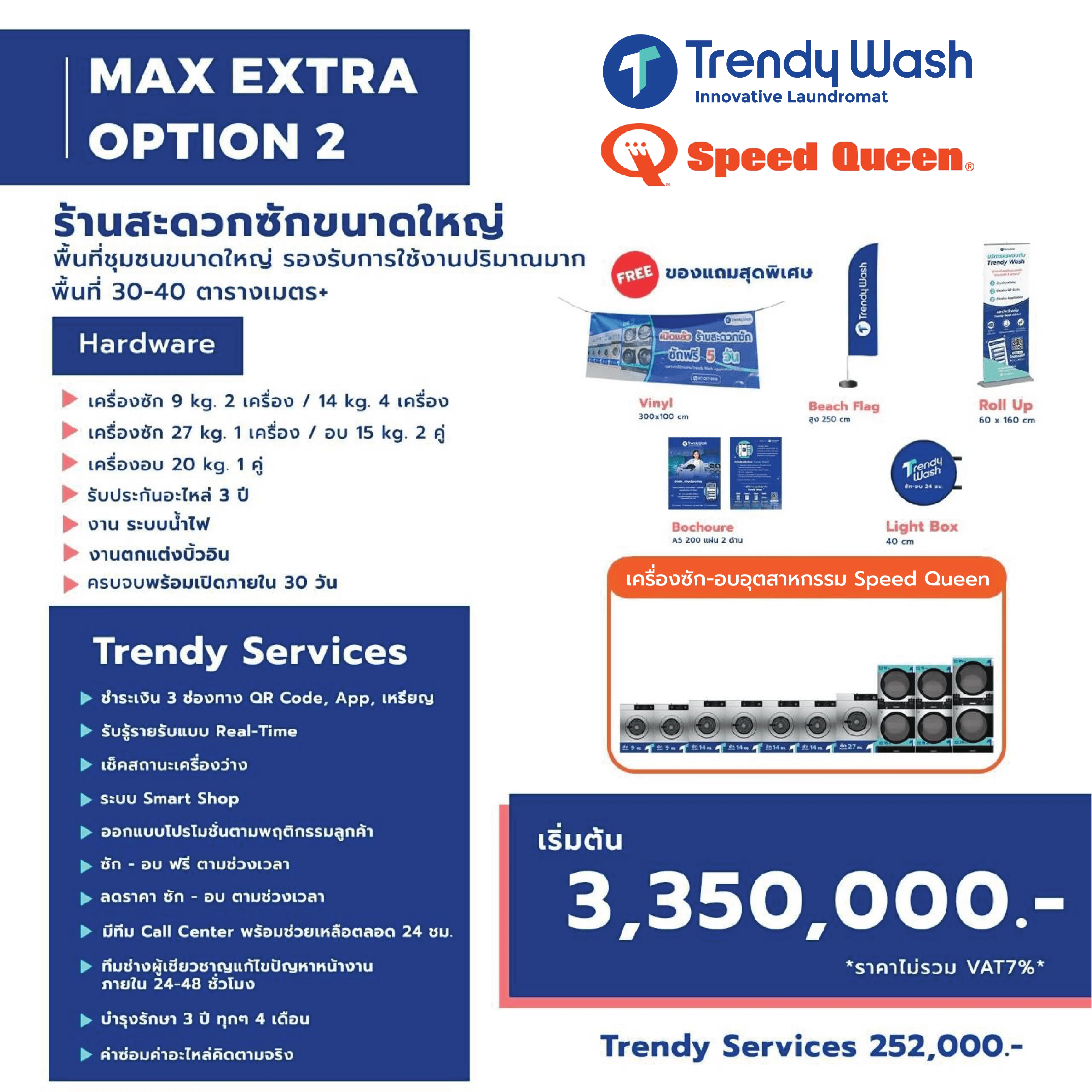 รายละเอียดแพ็กเกจ MAX EXTRA OPTION 2