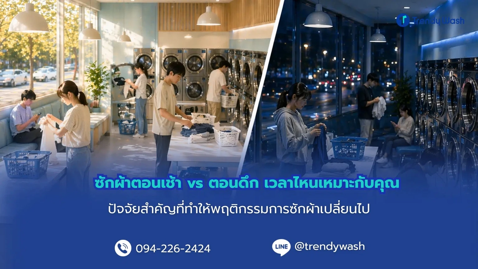 ซักผ้าตอนเช้า vs ตอนดึก เวลาไหนเหมาะกับคุณ