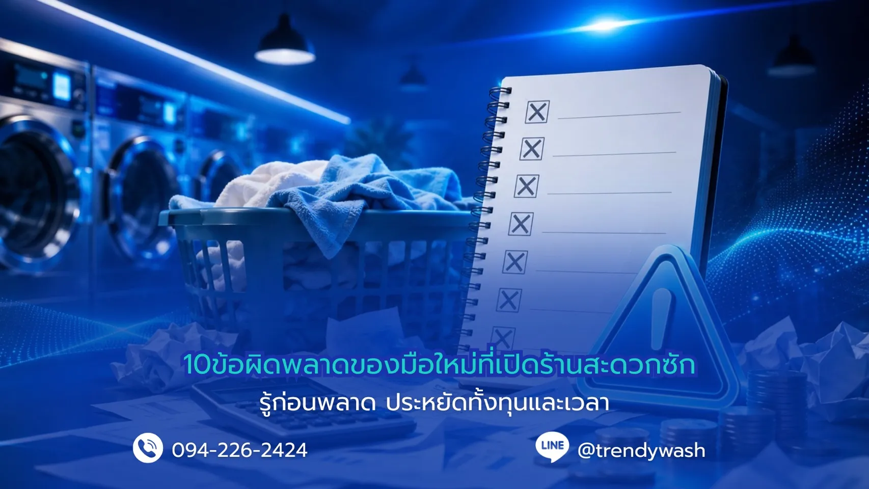 10 ข้อผิดพลาดของมือใหม่ที่เปิดร้านสะดวกซัก