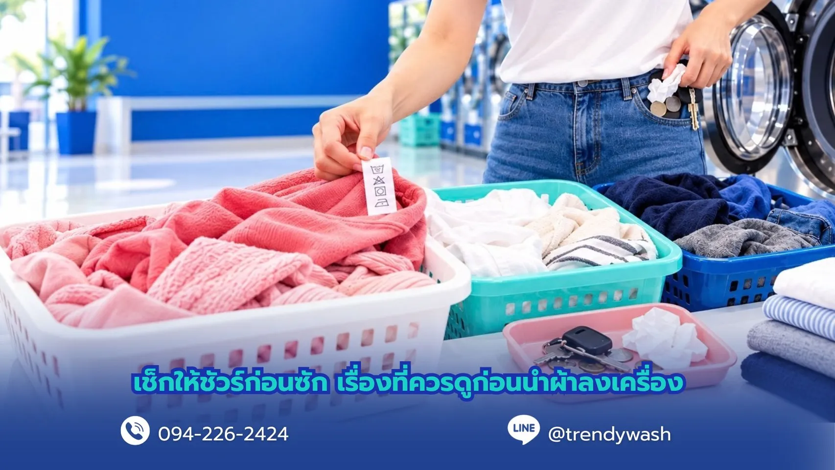 เช็กให้ชัวร์ก่อนซัก! เรื่องที่ควรดูก่อนนำผ้าลงเครื่อง