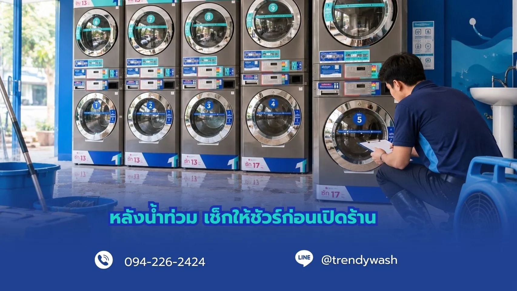 หลังน้ำท่วม เช็กให้ชัวร์ก่อนเปิดร้าน