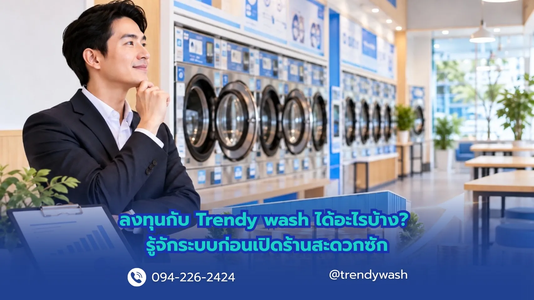 ลงทุนกับ Trendy Wash ได้อะไรบ้าง? รู้จักระบบก่อนเปิดร้านสะดวกซัก
