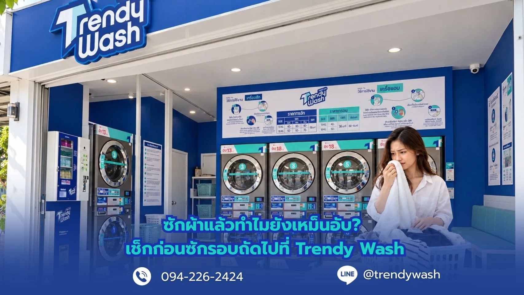 ซักผ้าแล้วทำไมยังเหม็นอับ? เช็กก่อนซักรอบถัดไปที่ Trendy Wash