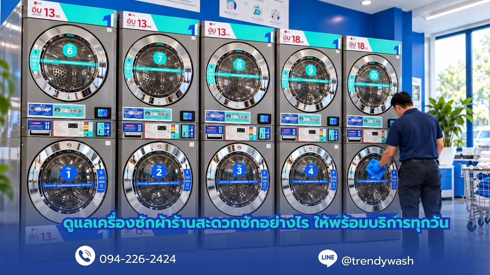 ดูแลเครื่องซักผ้าร้านสะดวกซักอย่างไร ให้พร้อมบริการทุกวัน | Trendy Wash